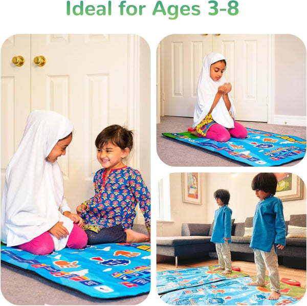 Kids Educational Smart Prayer Mat for Kids, Prayer Rug Electronic Prayer Mat